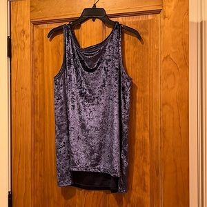 Cynthia Rowley sleeveless velvet top